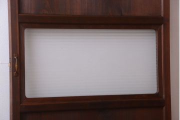 和製アンティーク　銀モールガラス入り!古い木のドア