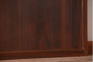 和製アンティーク　銀モールガラス入り!古い木のドア