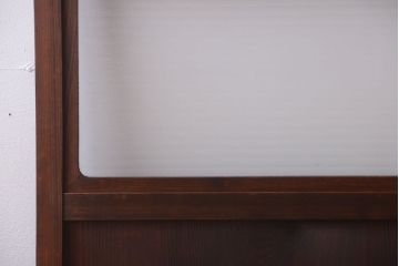 和製アンティーク　銀モールガラス入り!古い木のドア