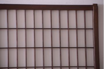古民具・骨董　古い木のアンティーク縦額障子戸(2)