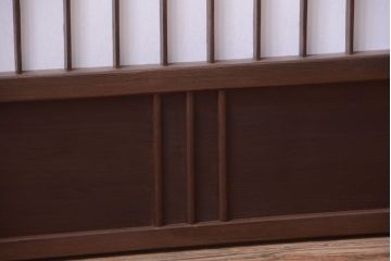 古民具・骨董　古い木のアンティーク縦額障子戸(2)