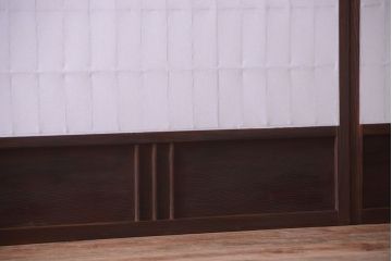 古民具・骨董　古い木のアンティーク縦額障子戸(2)