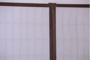 古民具・骨董　古い木のアンティーク縦額障子戸(2)