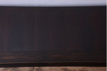 アンティーク家具　古民具・骨董　明治期　框が太く重厚なアンティーク時代箪笥ローボード(2)