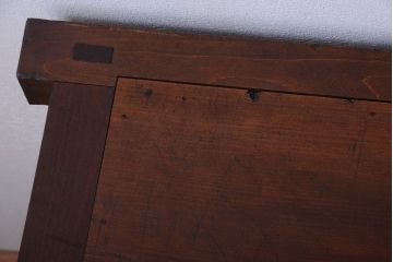 アンティーク家具　古民具・骨董　高級品!四面横桟回しの越後帳場箪笥(銭戸棚、帳箪笥・帳戸棚)