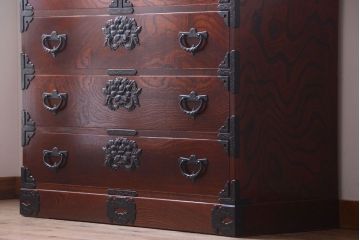 中古　伝統民芸家具 岩谷堂　隠し付き衣装箪笥(チェスト)