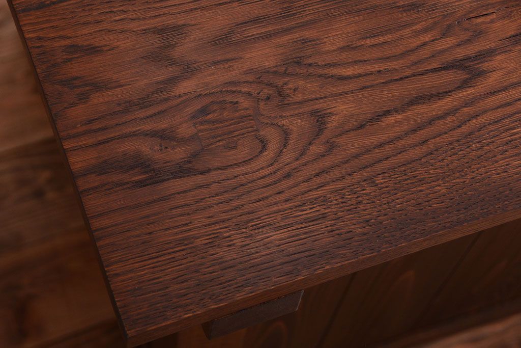 アンティーク家具　和製アンティーク　特大サイズ!骨太で重厚な古い木製の作業台(カウンターテーブル)(2)