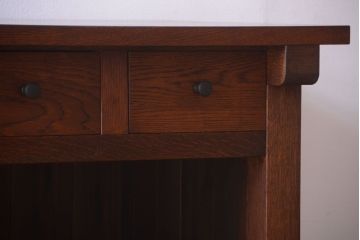 アンティーク家具　和製アンティーク　特大サイズ!骨太で重厚な古い木製の作業台(カウンターテーブル)(2)