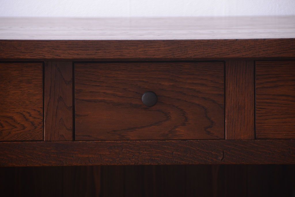 アンティーク家具　和製アンティーク　特大サイズ!骨太で重厚な古い木製の作業台(カウンターテーブル)(2)