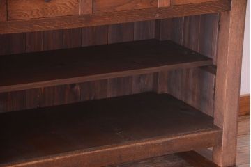 アンティーク家具　和製アンティーク　特大サイズ!骨太で重厚な古い木製の作業台(カウンターテーブル)(2)