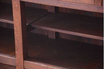 アンティーク家具　和製アンティーク　特大サイズ!骨太で重厚な古い木製の作業台(カウンターテーブル)(2)