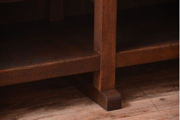 アンティーク家具　和製アンティーク　特大サイズ!骨太で重厚な古い木製の作業台(カウンターテーブル)(2)