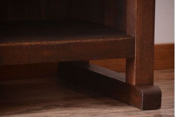 アンティーク家具　和製アンティーク　特大サイズ!骨太で重厚な古い木製の作業台(カウンターテーブル)(2)