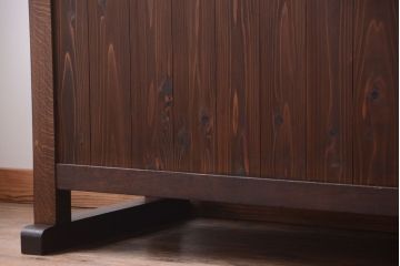 アンティーク家具　和製アンティーク　特大サイズ!骨太で重厚な古い木製の作業台(カウンターテーブル)(2)