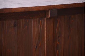 アンティーク家具　和製アンティーク　特大サイズ!骨太で重厚な古い木製の作業台(カウンターテーブル)(2)