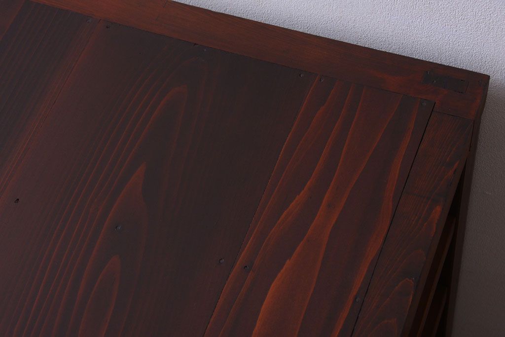 アンティーク家具　古民具・骨董　明治期　重厚なアンティーク横型衣装箪笥(サイドボード)