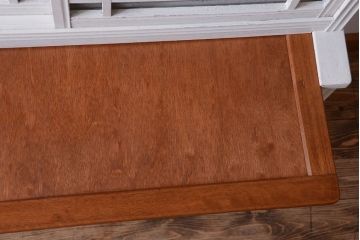 アンティーク家具　アンティークペイント　作業台付き!おしゃれな脚付き食器棚