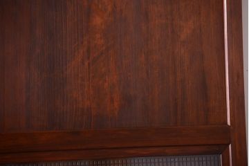 和製アンティーク　組子入り!古い木の上品なすりガラス帯戸4枚セット