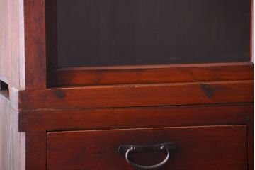 アンティーク家具　和製アンティーク　引き出し24杯付き!古い木の大きな収納棚