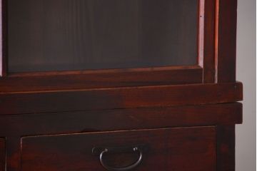 アンティーク家具　和製アンティーク　引き出し24杯付き!古い木の大きな収納棚