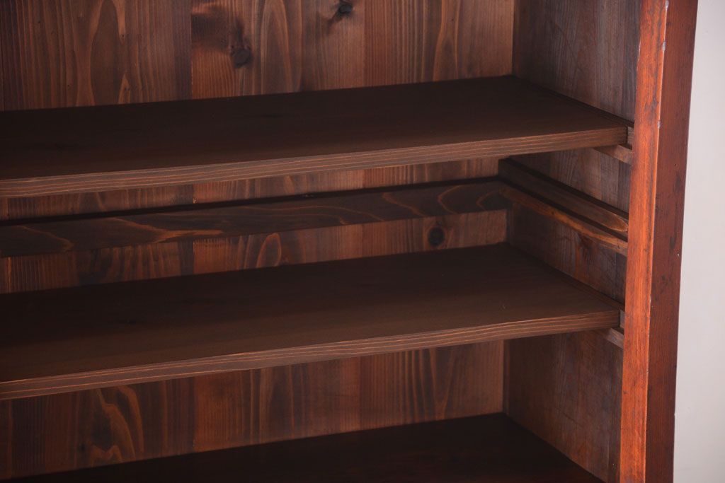 アンティーク家具　和製アンティーク　引き出し24杯付き!古い木の大きな収納棚