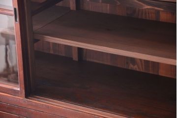 アンティーク家具　和製アンティーク　引き出し24杯付き!古い木の大きな収納棚