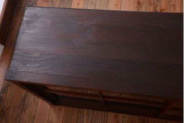 アンティーク家具　和製アンティーク　引き出し24杯付き!古い木の大きな収納棚