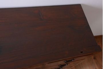 アンティーク家具　和製アンティーク　引き出し24杯付き!古い木の大きな収納棚