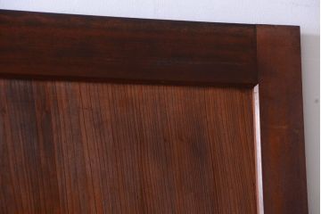 和製アンティーク　組子入り!古い木の上品なすりガラス帯戸