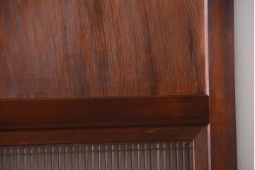 和製アンティーク　組子入り!古い木の上品なすりガラス帯戸