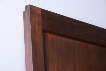 和製アンティーク　組子入り!古い木の上品なすりガラス帯戸