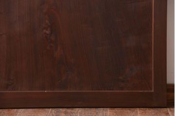 和製アンティーク　組子入り!古い木の上品なすりガラス帯戸