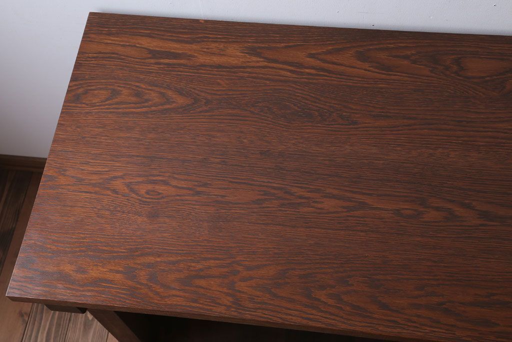 アンティーク家具　和製アンティーク　骨太で重厚な古い木製の作業台(カウンターテーブル)(3)