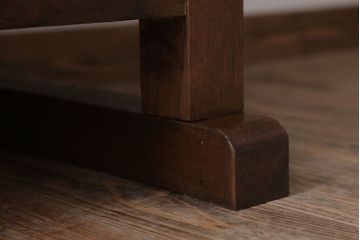 アンティーク家具　和製アンティーク　骨太で重厚な古い木製の作業台(カウンターテーブル)(3)