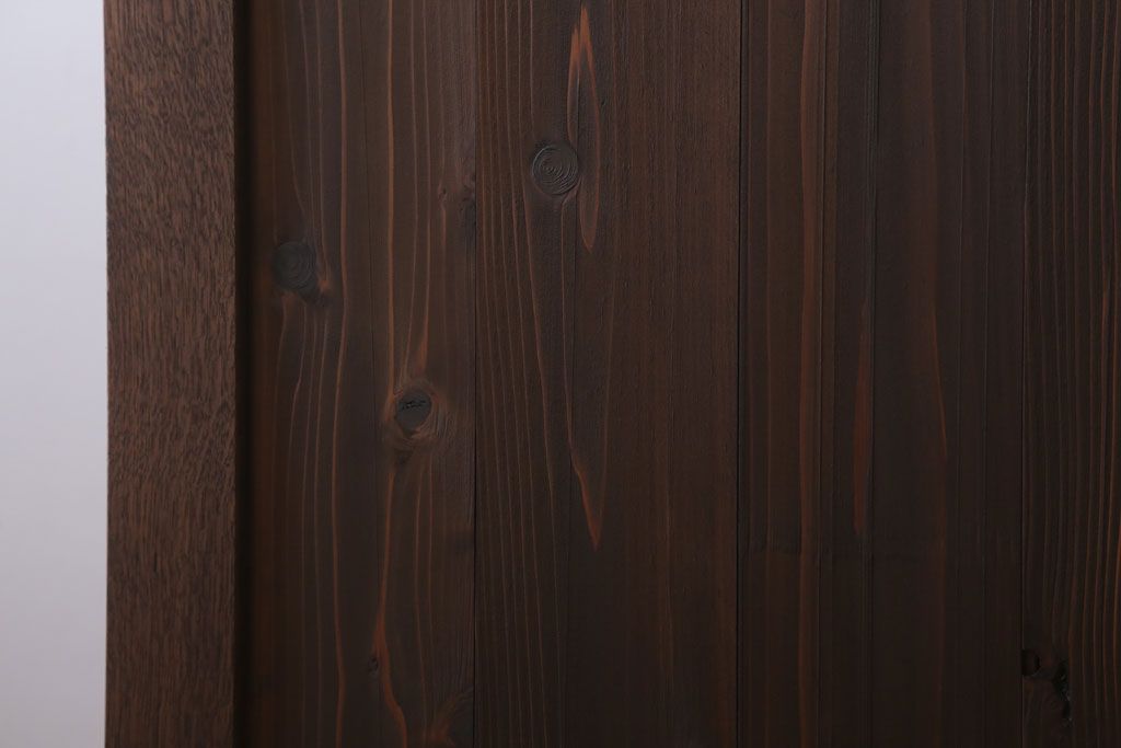 アンティーク家具　和製アンティーク　骨太で重厚な古い木製の作業台(カウンターテーブル)(3)