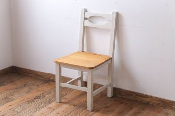 アンティーク家具　アンティークペイント　おしゃれな木製チェア(椅子)(1)