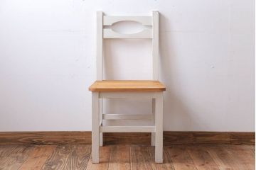 アンティーク家具　アンティークペイント　おしゃれな木製チェア(椅子)(1)