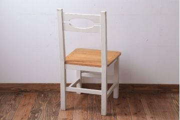 アンティーク家具　アンティークペイント　おしゃれな木製チェア(椅子)(1)