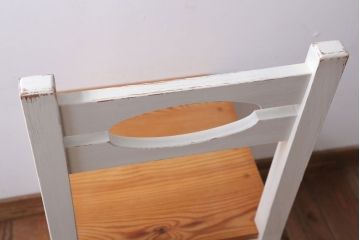 アンティーク家具　アンティークペイント　おしゃれな木製チェア(椅子)(1)