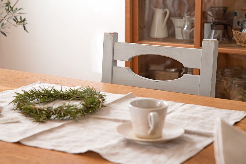 アンティーク家具　アンティークペイント　おしゃれな木製チェア(椅子)(2)