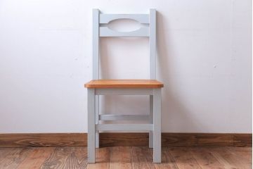 アンティーク家具　アンティークペイント　おしゃれな木製チェア(椅子)(2)
