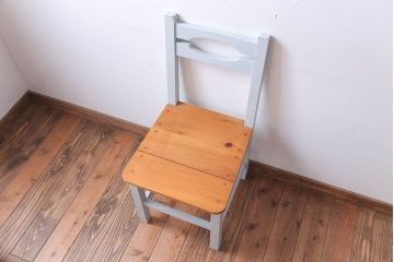 アンティーク家具　アンティークペイント　おしゃれな木製チェア(椅子)(2)