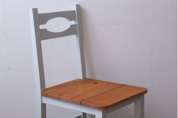 アンティーク家具　アンティークペイント　おしゃれな木製チェア(椅子)(2)