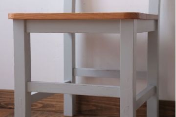 アンティーク家具　アンティークペイント　おしゃれな木製チェア(椅子)(2)