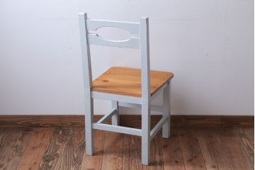アンティーク家具　アンティークペイント　おしゃれな木製チェア(椅子)(2)
