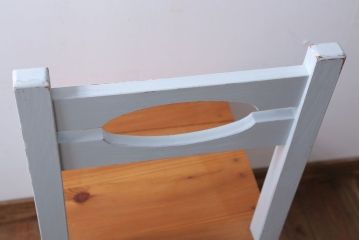 アンティーク家具　アンティークペイント　おしゃれな木製チェア(椅子)(2)