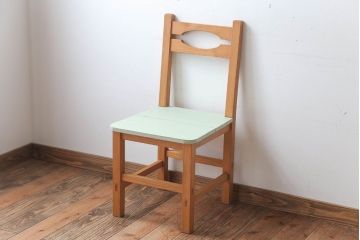 アンティーク家具　アンティークペイント　おしゃれな木製チェア(椅子)(3)