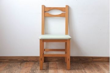 アンティーク家具　アンティークペイント　おしゃれな木製チェア(椅子)(3)