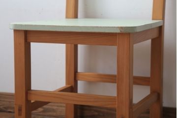 アンティーク家具　アンティークペイント　おしゃれな木製チェア(椅子)(3)