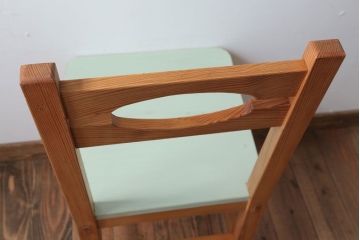 アンティーク家具　アンティークペイント　おしゃれな木製チェア(椅子)(3)